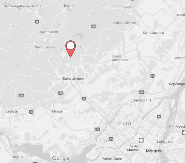 Map de Saint-Sauveur et environs